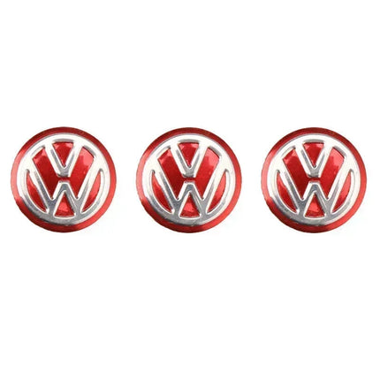 3pcs 14mm Car Metal Emblem Stickers Auto Remote Key Logo For Volkswagen VW GTI Polo Golf Caddy Jetta Sharan Passat Tiguan Arteon