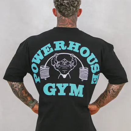 2026 GYM Men's Fitness T-shirt - Breathable and Sweat-absorbent. Made of Pure Cotton, It Is Soft and Comfortable To Wear.