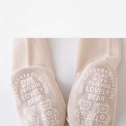 2026 New Spring Autumn 0 - 6Y Baby Girls Tights Solid Color Anti - Slip Sock Bottom Wide Crotch Seamless Leggings