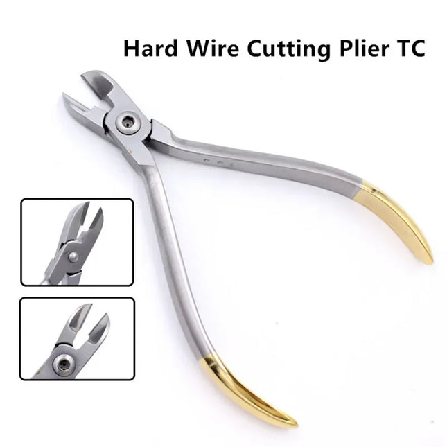 Dental Orthodontic Instruments Lingual Wire NiTi Cinch Back Plier Needle Holder End Cutting Pliers for Braces Adjustment Repair