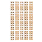 200 Square pieces