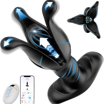 Remote Control Prostate Massager Vibrator Sex Toys Men Anal Plug 9 Tension Shock Flapping Thrusting Vibrating Butt Plug for Gay