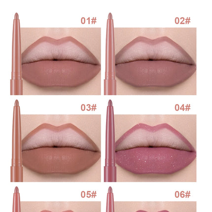 Matte Lip Liner, Three-Dimensional, Delicate and Smooth, a Must-Have for Beginners, Non-Stick, Outlines the Lip Shape, Delicate, Waterproof, Easy to Apply, Versatile for Daily Use