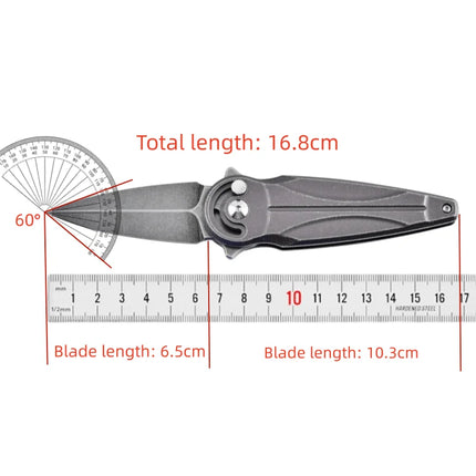 FX-551 - Golden Cricket-shaped folding knife, a portable EDC (Everyday Carry) personalized mini knife, a pocket knife for fruits