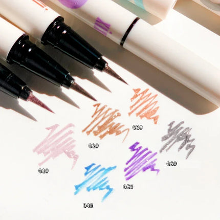 Liquid Aurora Blue Shiny Eye Liner Pen Glitter Phosphorescence Pigment Waterproof Shimmer Sparkling Eyeliners Diamond Eye Makeup