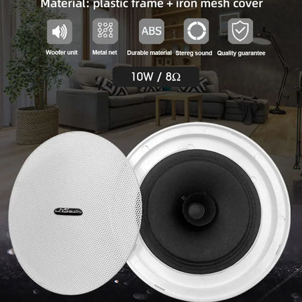Karaoke WiFi Bluetooth 7 inch Screen Wall Amplifier Android Amp Smart Home Theater Sound System Mini Ceiling Speaker Residential