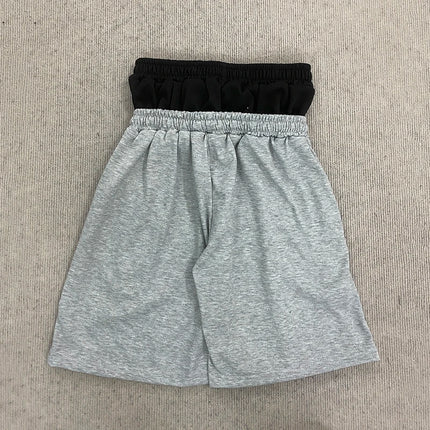 Summer Fashion Trend AK Printed Shorts Fake Two-Piece Double Waistband Casual Versatile Loose Five-Quarter Pants