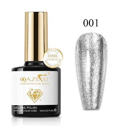 1-4pcs 10ml 4 Colors Golden Silver Glitter Gel Nail Polish Set UV LED Soak off Gel Varnish Shiny Nail Art For Salon Home Winter