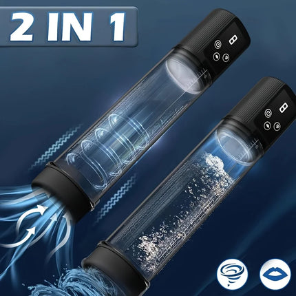 Automatic Male Penis Masturbator with 9 Suction Settings & 9 Masturbation Modes Sexual Wellness Product for Male Penis Training