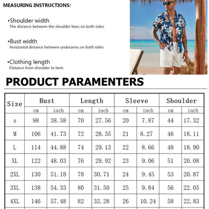 Summer 2025 Men's Short-sleeved Shirt With Black And White Stripes And Collection Pattern Print Single-breasted Fashion Shirt