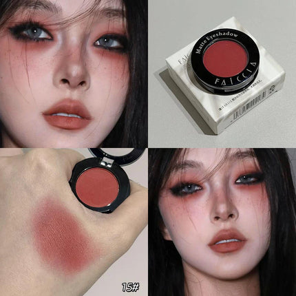 Black and Red Combination Eye Shadow Set Punk Goth Smoke Style Matte White and Blue Eye Shadow Set Eye Makeup Cosmetics 2pcs/set