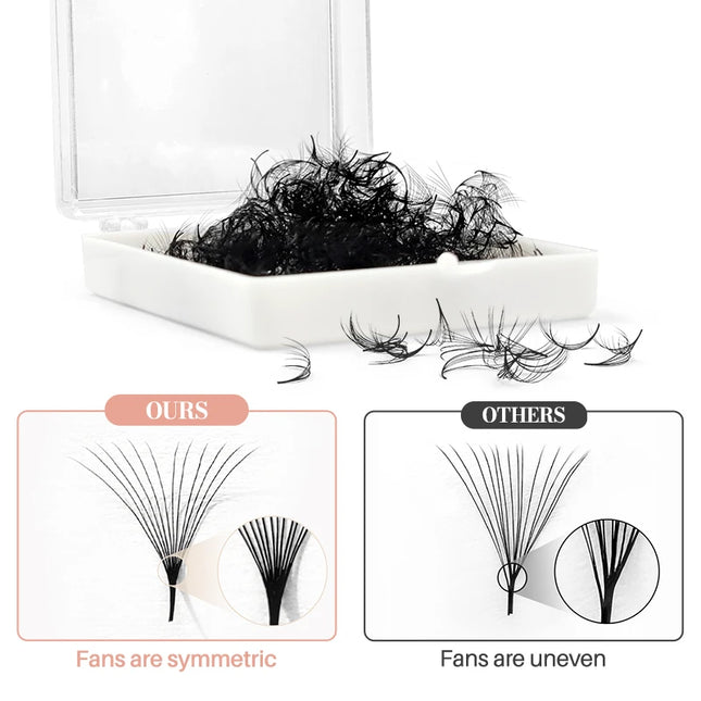 500 Premade Loose Lashes Pro Made Fans Pre-made Bouquets Lash Fans Pre Made Volume Fans Eyelash Extension Promade Fans