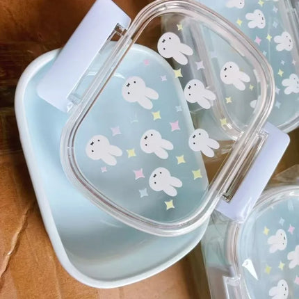 Miffy Lunch Box Cute Lunch Food Container With Lids Sealed Leak-proof Almacenamiento Cocina Portable Fruits Bento Box For Kids