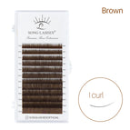I Curl brown / 0.07mm / 5to11mm