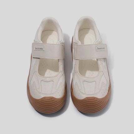 Retro Woman Shoes Casual Female Sneakers Clogs Platform Flats Modis All-Match Creepers Summer Cross Dress 2025 New Mary Janes Ru