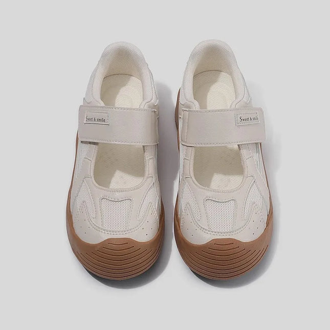 Retro Woman Shoes Casual Female Sneakers Clogs Platform Flats Modis All-Match Creepers Summer Cross Dress 2025 New Mary Janes Ru