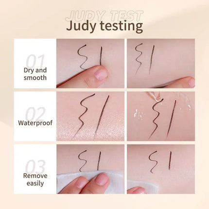 Judydoll Liquid Eyeliner, Ultra Fine Liquid Eyeliner Waterproof with Smooth Strong Fibres, Smudge-proof, Longwearing, Smooth