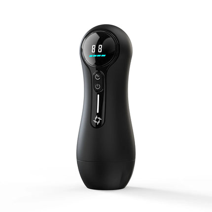 Male Masturbator Penis Pump Adult Sex Toys for 18 Men with 4 Sucking 9 Vibration Modes LED Display Pocket Pussy Realistic Vagina