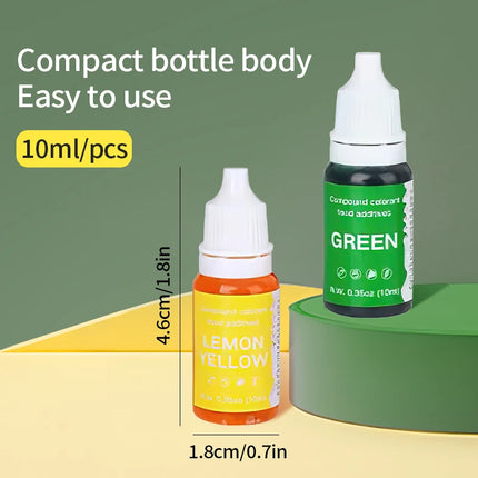 5pcs of Water Oil Dual-use Pigments Suitable for Various Hand Dyeing Purposes Plasticine Handmade Soap Baking Cream Coloring Etc