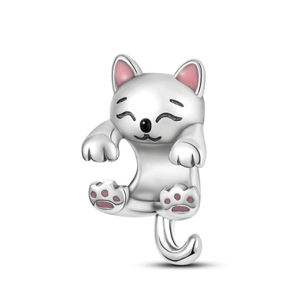 2025 New Charm 925 Sterling Silver Glow Firefly Travel Airplane Cat Paw Dragon Bead Fit Bracelet Bangle Necklace DIY Jewelry