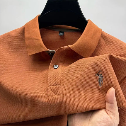 Luxury brand, 100% cotton, short sleeve polo shirt, new summer trend, Paul pony embroidery, T-shirt, business, golf, casual men's wear