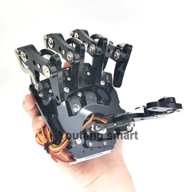 5 Dof Robot Hand with Base Humanoid Robotic Finger Bionic Assembled Mechanical Manipulator Claw for Arduino Programmable Robot
