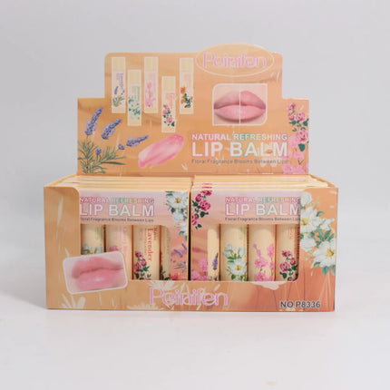 5pcs Lip Balm Set Rose Chrysanthemum Fragrance Moisturizing Lip Mask Lip Care Autumn and Winter Moisturizing Lips Hydrating