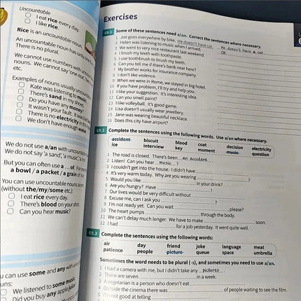 3Book Elementary English Grammar Advanced Essential English Grammar In Use English Test Preparation Exercises book is optional