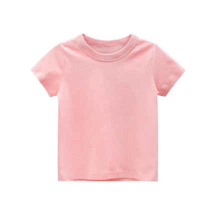 2 3 4 5 7 9 Years Summer Baby Boys Girls Short Sleeve T-shirt Cartoon Green Crocodile Children Kids Cotton Tops Pure Color