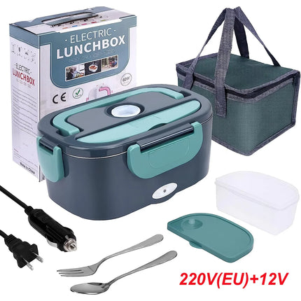 1.5L Portable Electric Lunch Box 60w Outdoor Camping Food Heating Warmer Suitable For Car Lunch Heating Microwave Oven