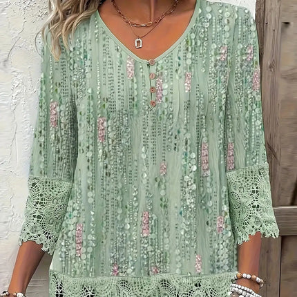 Plus Size Elegant Casual Woman T-Shirt Fashion Loose T-Shirt Woman Temperament Long sleeve T-Shirt Holiday Weekend