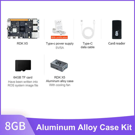 D-Robotics RDK X5 Development Board 4GB 8GB AI Large Model Powered By Sunrise 5 Chip 10 TOPS Computing Power for Robot Project