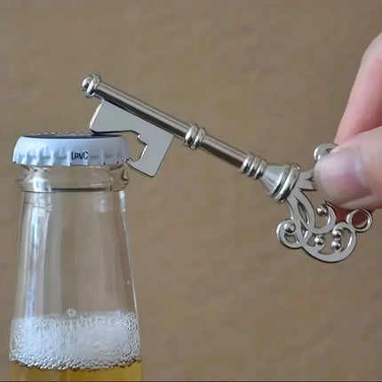 Retro Crown Key Shaped Bottle Opener Suitable Key Opener for Bars or Homes Wine Utensils Wedding Party Gifts Keychain Pendant
