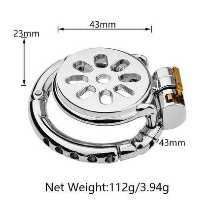 Adjustable Snap Ring Male Chastity Device Metal Cock Cage Slave BDSM Sex Toys for Men Penis Urethral Lock Adult Chastity Belt
