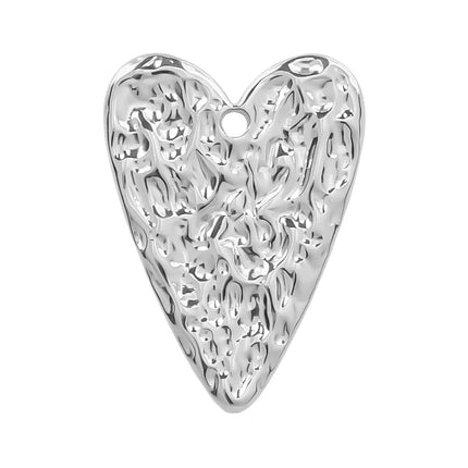Elegant Love Breloques Stainless Steel Pendants For Jewelry Making Bulk Heart Charm Pendant 5pcs/Lot Materials To Make Bracelets