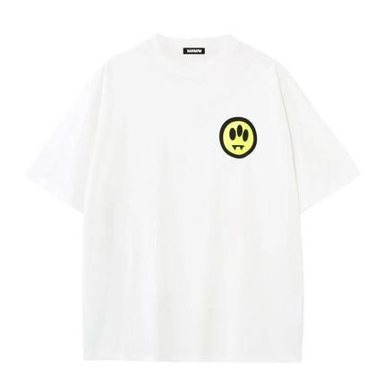 2026 Summer 100% Cotton T-Shirt for Men and Women with Round Neck Casual High-Quality Clothing Lettered Design barrow Printed