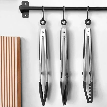 Kitchen Tongs Silicone Food Tongs Non Stick Cooking Serving Tongs For BBQ Salad Steak Pasta Spaghetti Noodles