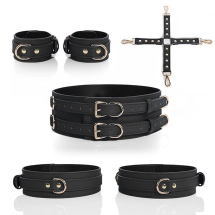 BDSM Bondage Wrist Leg Waist Restraints with Hogtie Kinky Bondage Gear SM Harness for Couples Sex Role Play Games Fetish Toys