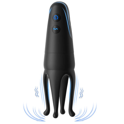 Penis Trainer Electric Shock Male Masturbator Penis Vibrator 10 Vibrating Modes Male Stroker 360°Wrapped Adult Sex Toys for Men