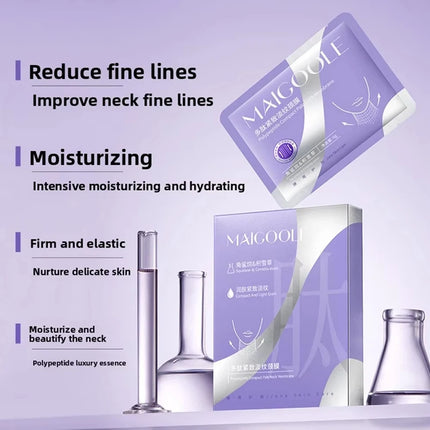 Peptide Firming Neck Mask Lifting And Firming Neck Skin Reduce Fine Lines Deeply Moisturize Makes Skin Glow Nourishing Neck Care