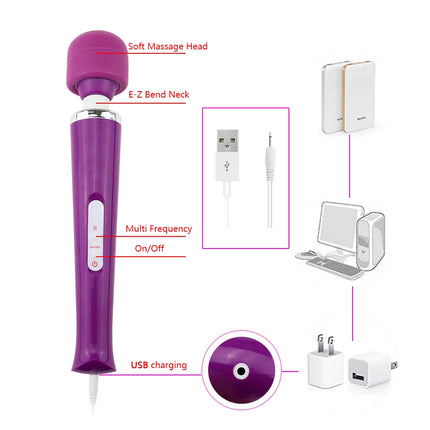 Powerful Vibrator Body Massager 10 Speed Ultra Big Size AV Stick G-spot Dildo Clitoral Stimulator Sex Product Sex Toy for Women