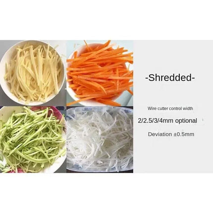 Electric Commercial Practical Potato Carrot Slicer Potato Radish Slice Vegetable Food Shredder Vegetable Multi-function Shredder