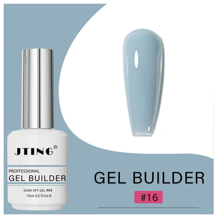JTING 1pc 15ml Professional Quality 16colors Biab Gel Builder in a Bottle Nail Extension Vegan Cruelty Free Gel Polish