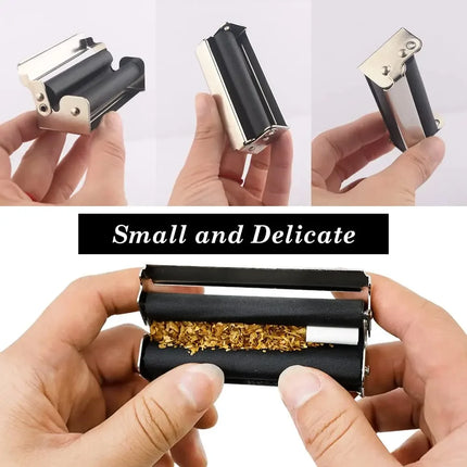 WE PUFF Portable Mini Metal Manual Rolling Machine 70/78/110 MM Paper Tobacco Hand Roller Cigarette Maker Gadgets for Men Gift