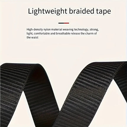 Casual Men's Nylon Belt Woven Canvas Breathable Automatic Buckle Belt For Men Outdoor Sports Strap Fashion Jeans Belt