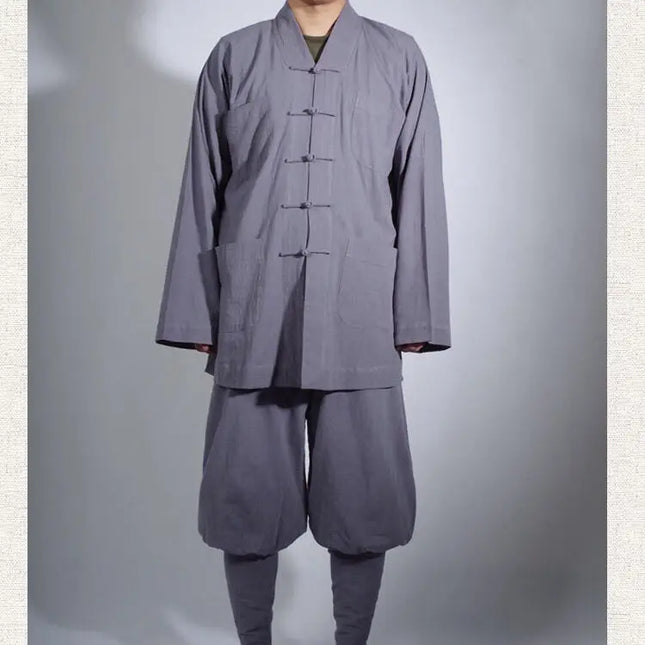 Chinese Traditional Clothings for Monk Costume Buddhist Clothing Monk Robe Taoism Tibetan Clothes Meditation Zen Shaolin Hanfu