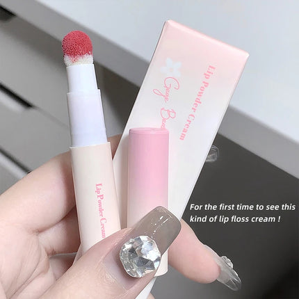 Hot Sales Gege Bear Makeup Sponge Tip Lippie Lip Powder Cream Birthday Gift Matte Non-Stick Cup Cute Lip Powder Cream Lip Mud