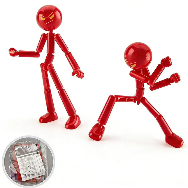 3D Printing Mannequin Multi-jointed Stickman Toy Stickman Action Figure Toy with Movable Joints Assembled Gifts For Kids Adult