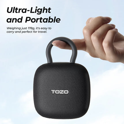 TOZO PE1 Portable Bluetooth Speakers Audio Speaker with Mic Wireless 43.5mm Dynamic Driver IPX8 Waterproof Deep Bass
