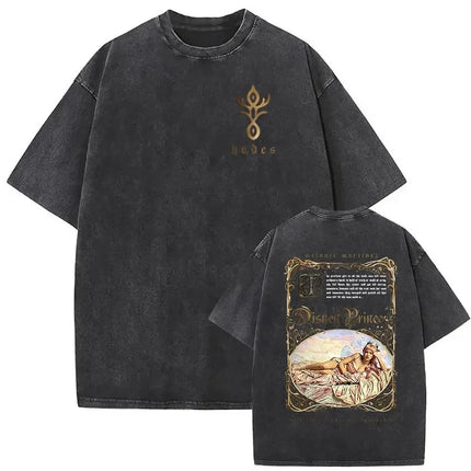 Washed Oversized T-shirt Melanie Martinez Heads Album Men Women Short Sleeve Harajuku Fashion Short Sleeve T-shirt Streetwear